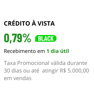 Taxa Promocional Crédito